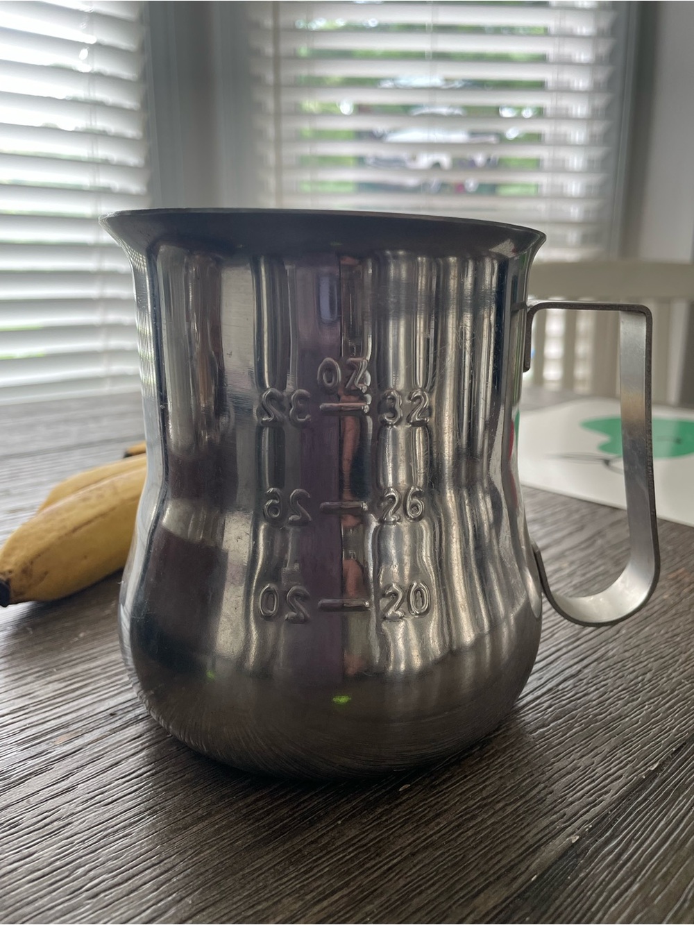 Stainless Steel Milk Frothing Pitcher with Handle